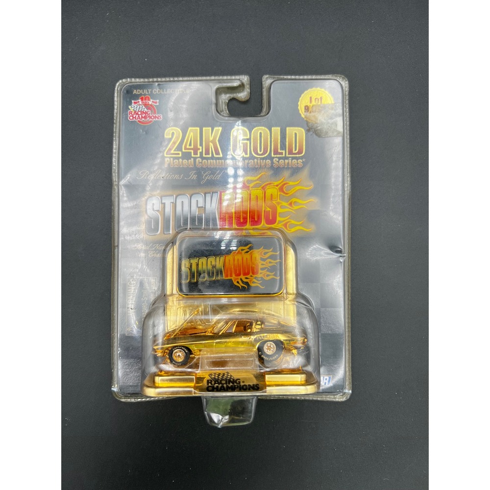 Racing Champions Stock Rods 24K Gold Plated 1963 Corvette 10th Anniversary 1:64